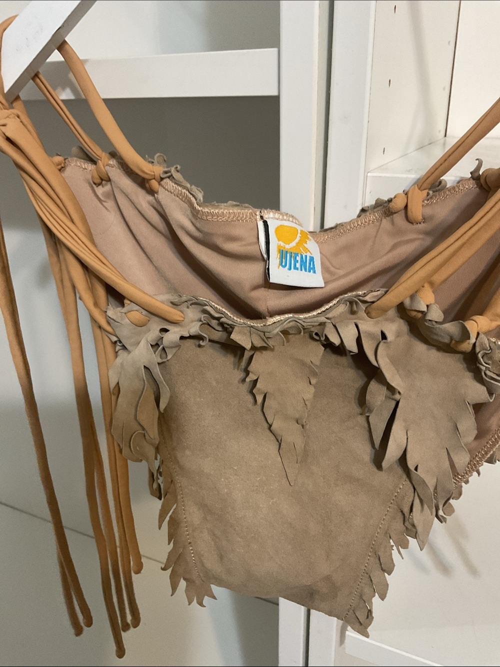 UJENA Diamond Head Chamois Bikini Bottom - 100% Suede • MED - Picture 10 of 12
